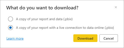 download a report .pbix file